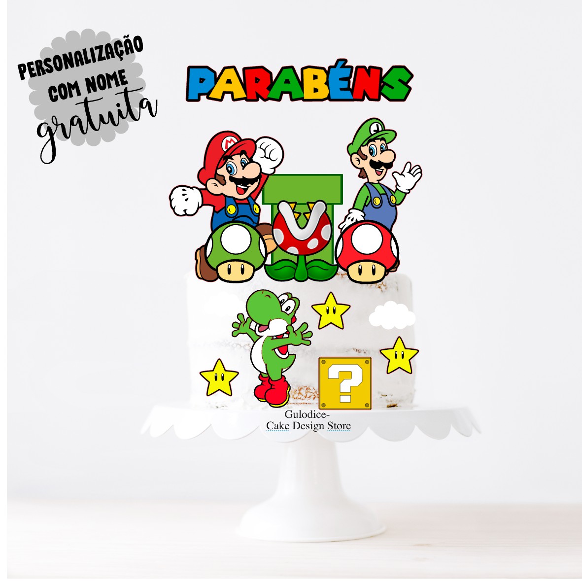 Topo Super Mario - Ref. 001 – Gulodice Cake Design Store